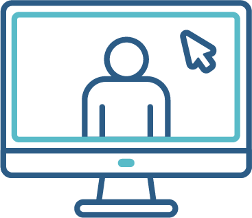 A computer screen showing a video call.