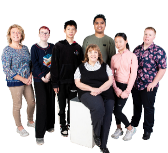 A large group of people.