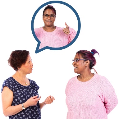 A practitioner asking questions about a person.