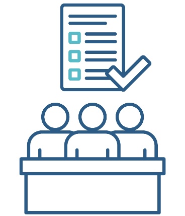 A Quality Assurance Panel icon and a behaviour support plan document with a tick.