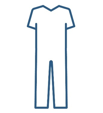 A one-piece item of clothing.