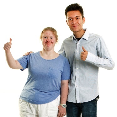 2 people giving a thumbs up.
