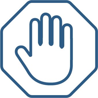 A stop icon.
